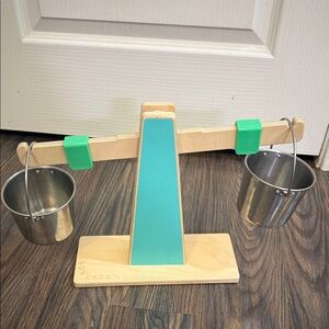 Lovevery Wooden Balance Toy with Teal Accents